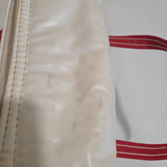 Coca Cola Vintage Lunch Box White Vinyl Cooler - Picture 3 of 12